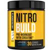 Jacked Factory Nitrosurge Build Pre Workout with Creatine for Muscle Building - Con Cret Creatine Powder & elevATP for Intense Energy, Powerful Pump, & Endless Endurance - 30 Servings, Blue Raspberry view 1