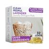 The Clean People Laundry Detergent Pods - Hypoallergenic Laundry Pods - Ultra Concentrated, Recyclable Packaging, Stain Fighting - Lavender, 32 Pack view 1