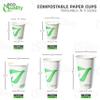 EcoQuality 8 oz Compostable Paper Cups - Biodegradable Disposable White Paper Coffee Cups PLA Lined - Eco-friendly Hot and Cold Drinking Cups for Travel, Picnic, Party and Events (1000) view 4