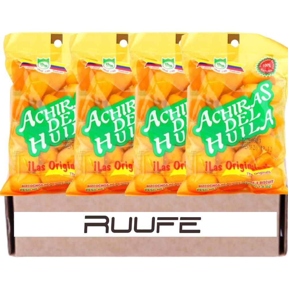 Achiras del Huila (Pack of 4) 4.2oz each (120gr each) Colombian snack Achiras del Huila Colombian food online