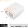 CHARMGIFTBOX White Gift Boxes with Lids, 9x7x4 Inches Gift Box with Ribbon, Collapsible Gift Boxes with Magnetic Closure for Presents, Bridesmaid Proposal Box Contains Gift Card Ribbon Tag view 2