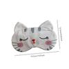 Cute Travel Cat Sleep Eye Mask, Soft Animal Cartoon Funny Blindfold Sleeping Eye Mask Eye Cover for Women Sleep Plane Office Nap (White) view 2