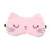 2 Pack Cute Travel Cat Sleep Eye Mask, Soft Animal Cartoon Funny Blindfold Sleeping Eye Mask Eye Cover for Women Sleep Plane Office Nap (Pink Grey) view 2
