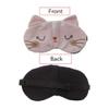 2 Pack Cute Travel Cat Sleep Eye Mask, Soft Animal Cartoon Funny Blindfold Sleeping Eye Mask Eye Cover for Women Sleep Plane Office Nap (Pink Grey) view 3