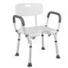 ALIAOFORZ Bath Chair, Bath Seats for Adults Disabled | Mobility Shower Chair | Bathroom Bench Seat White | Shower Stools to Sit on | Bathtub Seat with Grip, Stable, Lightweight, Compact, Max. 150Kg view 1