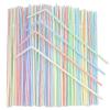 [Honest ECO ] 9.45inch Flexible Plastic Straws Extra Long Bendy Straws Prefer for Tall Glassees/Water Tumbler/Bottled Drinks/All Hot or Cold Low Viscosity Drinks (Stripe) view 1