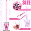 Janmercy 39 Pieces Shot Glass on Beaded Necklace Plastic Shot Glass Necklaces Beads Necklace Cups Naughty Favors for Adults and Teens Party Supplies, 13 Assorted Styles view 2