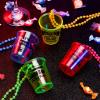 Janmercy 39 Pieces Shot Glass on Beaded Necklace Plastic Shot Glass Necklaces Beads Necklace Cups Naughty Favors for Adults and Teens Party Supplies, 13 Assorted Styles view 3