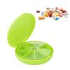 7 Day Pills Container, Seven Grids Pills Box Organizers Round 7 Compartments Travel Box for Home Travel Pills Case Medication Aids Tool Daily Week Reminder Case(Green) view 1