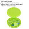 7 Day Pills Container, Seven Grids Pills Box Organizers Round 7 Compartments Travel Box for Home Travel Pills Case Medication Aids Tool Daily Week Reminder Case(Green) view 3