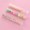 COTOPHER 60 Pcs Pretzel Rod Boxes 1x1x8 Inches Chocolate Covered Pretzels Rod Box Transparent PET Plastic Gumball Tube Clear Favor Boxes view 3