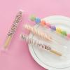 COTOPHER 60 Pcs Pretzel Rod Boxes 1x1x8 Inches Chocolate Covered Pretzels Rod Box Transparent PET Plastic Gumball Tube Clear Favor Boxes view 4