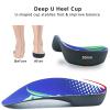 3/4 Arch Support Insoles, Orthotic Shoe Insoles Women Men For Flat Feet Shoe, Plantar Fasciitis, Over-Pronation, Heel Pain Relief Insole With High Arch for ladies Walking Running Work Sports Boots, XL view 3