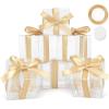 COTOPHER 60 Pcs Clear Favor Boxes, 2x2x2 Clear Gift Boxes Party Favor Boxes Mini Transparent Cube Macaron Candy Boxes for Wedding Favors Baby Shower view 1