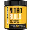 Jacked Factory Nitrosurge Build Pre Workout with Creatine for Muscle Building - Con Cret Creatine Powder & elevATP for Intense Energy, Powerful Pumps, & Endless Endurance - 30 Servings, Arctic White view 1