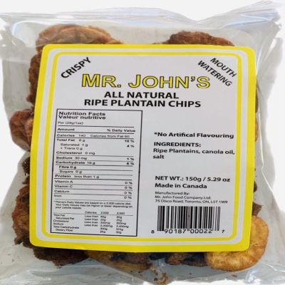 Mr johns ripe plantain chips pack of 5