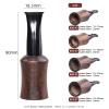 MUXIANG 4 Sizes Set Ebony Wooden Cigar Mouthpiece Tips Portable Cigar Holder (38-42/43-47/48-52/53-57) view 3