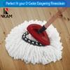O-Cedar Mop Head Replacement  4 Pcs Durable and Machine Washable Mop Heads Replacements with Triangle Spin Mop Replacement Head Base  Compatible with O-Cedar Mop, O-Cedar Spin Mop, & Ocedar Mop Head view 4