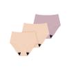 AIRCUTE Washable Urinary Incontinence Underwear for Women Absorbent Seamless High Waist Leak Protective Panty 3 Pack (Beige-Beige-Blush, Large) view 1