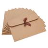 10PCS Gift Wrapping Bag for Scarves, Large Gift Envelopes Silk Scarf Shirt Present Bags Birthday Wedding Christmas Kraft Gift Bags Party Favor Gift Packing Envelopes with Ribbon view 3