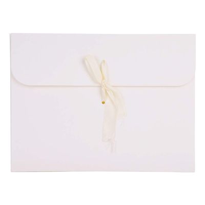 10PCS Gift Wrapping Bag for Scarves, Large Gift Envelopes Silk Scarf Shirt Present Bags Birthday Wedding Christmas Kraft Gift Bags Party Favor Gift Packing Envelopes with Ribbon