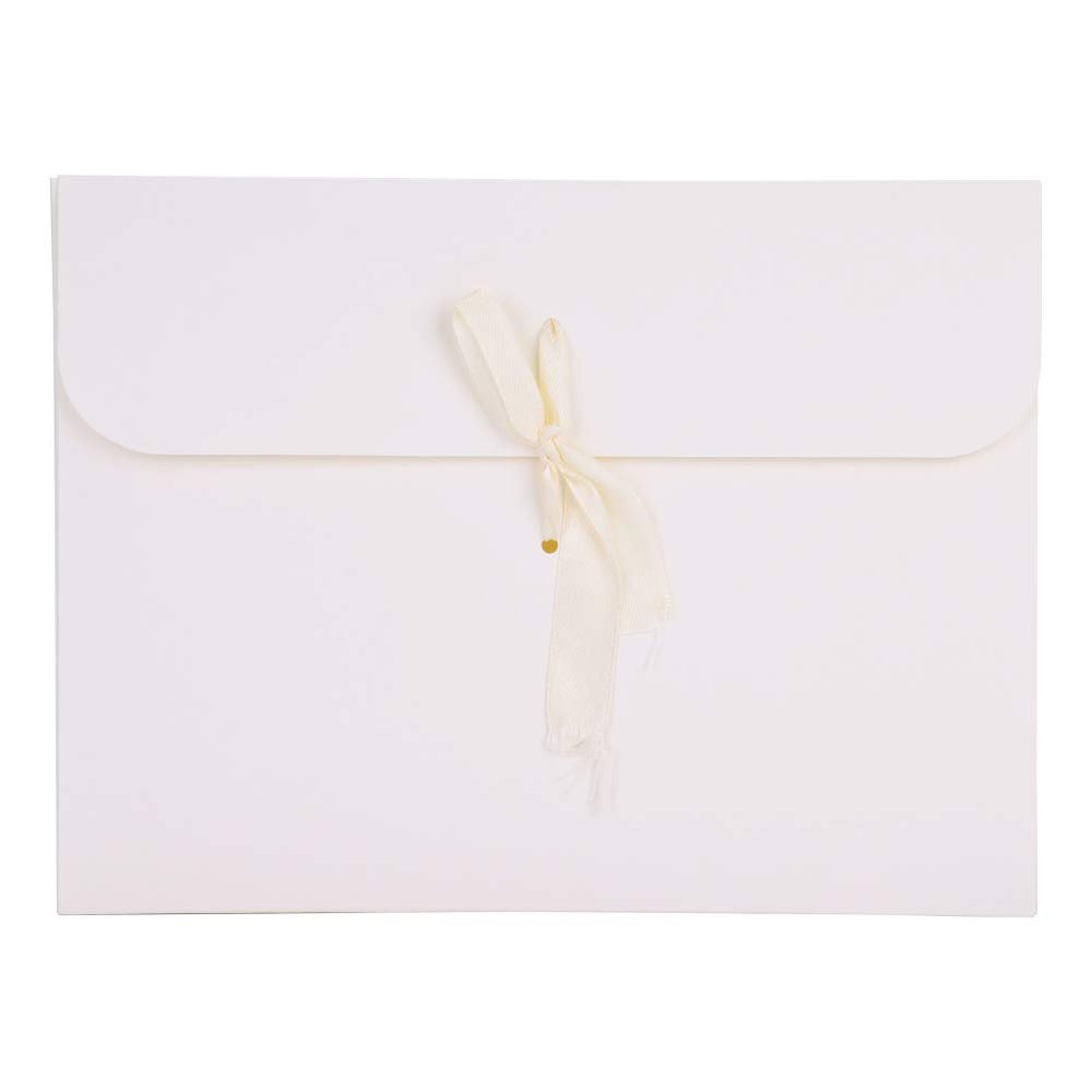 10PCS Gift Wrapping Bag for Scarves, Large Gift Envelopes Silk Scarf Shirt Present Bags Birthday Wedding Christmas Kraft Gift Bags Party Favor Gift Packing Envelopes with Ribbon