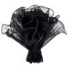 NBEADS 2 Bags Flower Wrapping Mesh Paper, Flower Wrapping Paper Floral Packaging Supplies Flower Bouquets Wrapping for Mother's Day Valentine's Day Wedding, Black, 11 X 180/Bags view 1