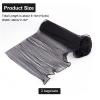 NBEADS 2 Bags Flower Wrapping Mesh Paper, Flower Wrapping Paper Floral Packaging Supplies Flower Bouquets Wrapping for Mother's Day Valentine's Day Wedding, Black, 11 X 180/Bags view 3