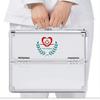SHENGSHIYU Lock Box, Lock Box for Medication,First Aid Kit Medicine Cabinet Lockable Medication Box Organizer Emergency Medicine Storage Box Aluminum Medical Box,Silver-S view 1
