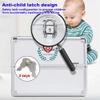 SHENGSHIYU Lock Box, Lock Box for Medication,First Aid Kit Medicine Cabinet Lockable Medication Box Organizer Emergency Medicine Storage Box Aluminum Medical Box,Silver-S view 3