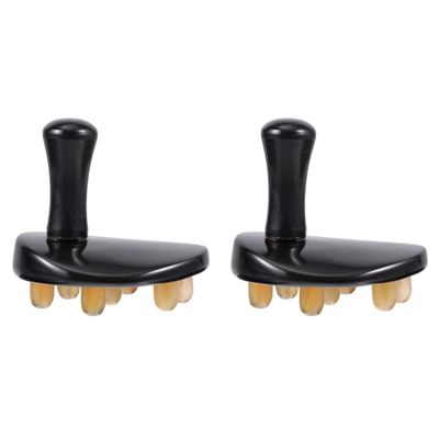 Healifty 2pcs Massage Comb Ergonomic Scraping Tool for Scalp Relaxation Lightweight Design for Random Handle Color