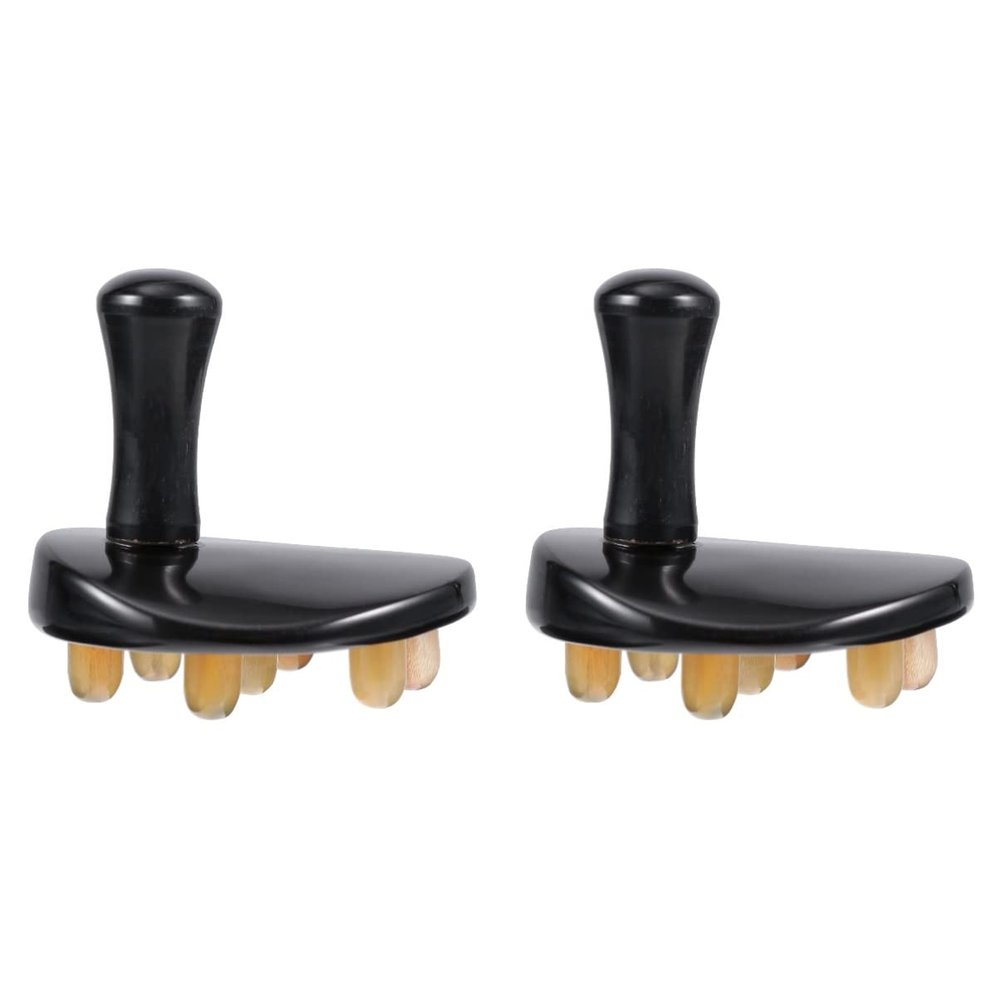 Healifty 2pcs Massage Comb Ergonomic Scraping Tool for Scalp Relaxation Lightweight Design for Random Handle Color