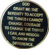 31 Year AA Medallion Elegant BlackGold Silver Plated Sobriety Chip view 2