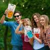 24 Sets Drink Pouches with Straws for Adults Stand up Plastic Zipper Drink Bags Reusable Juice Capri Sun Pouches Handheld for Drinking Summer Friendship Birthday Party view 3