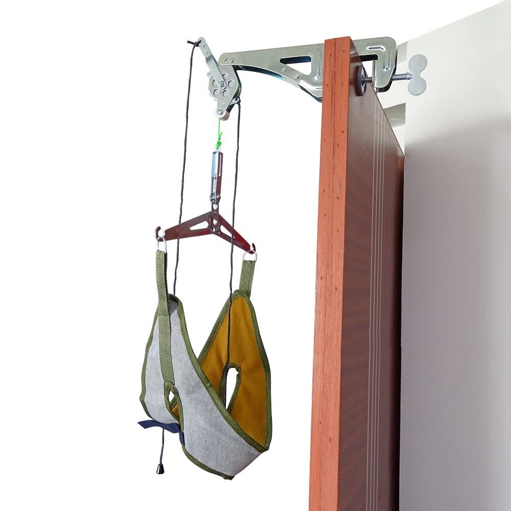 Cervical Traction Device Over Door Neck Traction Device Home Use Cervical Neck Traction Device for Neck Pain Relief,Spine Decompression