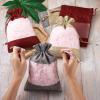 15psc Polyester Drawstring Bags Colorful Blank DIY Craft Bags for Party Wedding Birthday Ceremony Gift Candy Wrapping view 4