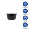 Karat [2500 sets, 1.5 oz Portion Cups - Clear Polypropylene Condiment Cups for Dressings, Sauce, Souffle, Jello Shots Containers, Black, FP-P150-PPB view 3