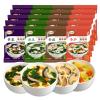 Egg Flower Soup Mix, Vegetable Mix Soup with 4 Flavors (Laver, Spinach, Mushroom, Tomato), 0.3 Ounce (20 Pack) view 1