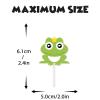 18pcs Green Glitter Frog Dessert Cupcake Topper for Rainforest Theme Decor Supplies Baby Shower Boy Girl Happy Birthday Party Decoration view 4