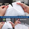 1 Gallon 100 Counts Mini Strong Drawstring Trash Bags Garbage Bags by RayPard, fit 3-4 Liter Small Trash Can, Tiny Waste Basket Liners for Home Office Bathroom Bedroom Car, White view 3