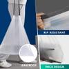 1 Gallon 100 Counts Mini Strong Drawstring Trash Bags Garbage Bags by RayPard, fit 3-4 Liter Small Trash Can, Tiny Waste Basket Liners for Home Office Bathroom Bedroom Car, White view 4