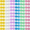 TIHOOD 60PCS Colorful Contact Lens Case Bulk Eye Lense Box Holder Container Soak Storage Travel Kit for Eyes Care, 6 Colors view 1