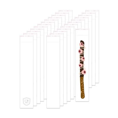 Clear Long Cello Bags 2x10" 500pcs Pretzel Rods Cellophane Bags Skinny Self Stick Glassine Baggies 2 Mil for Packaging ICY Candy Popsicle Candle Golf Balls Pen Gifts (7 Sizes to Choose from)