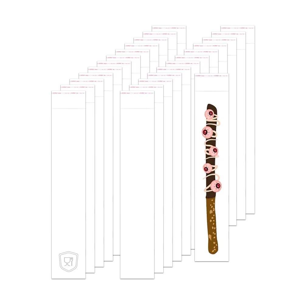 Clear Long Cello Bags 2x10" 500pcs Pretzel Rods Cellophane Bags Skinny Self Stick Glassine Baggies 2 Mil for Packaging ICY Candy Popsicle Candle Golf Balls Pen Gifts (7 Sizes to Choose from)