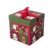 EDWOL Christmas Treat Boxes 3D Xmas Goodie Boxes Christmas Holiday Party Favor Present Supplies Candy Treat Cardboard Cookie Boxes,Red 1# view 1
