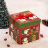 EDWOL Christmas Treat Boxes 3D Xmas Goodie Boxes Christmas Holiday Party Favor Present Supplies Candy Treat Cardboard Cookie Boxes,Red 1# view 3