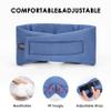 FRESHME Pure Handmade Cotton Sleep Mask - Blackout Eye Mask with Adjustable Velcro Soft and Comfortable Eye Blinder Shade for Men Women Travel Office Nap Airplane Blue view 3