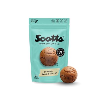 Scotts Protein Balls - Plant-Based Snacks with 8g High Protein - Gluten Free, Non GMO, Dairy Free Energy Balls - Healthy Protein Bites for Kids & Adults
