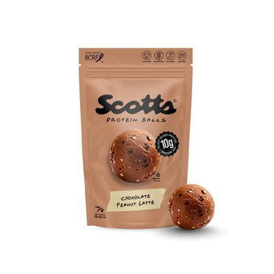 Scotts Protein Balls - Plant-Based Snacks with 10g High Protein - Gluten Free, Non GMO, Dairy Free Energy Balls - Healthy Protein Bites for Kids & Adults