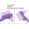ZJchao False Teeth Cleaning Brush, Elderly Portable False Teeth Container Denture Brush False Teeth Cleaning Home Travel() view 3